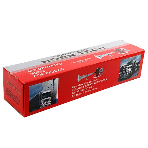 YaeTek packaged horn with mounting hardware showing ready-to-install convenience