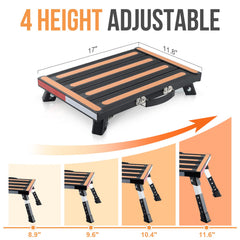 Yagud close-up of textured pedal highlighting anti-slip strips for traction