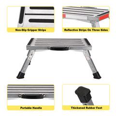 Yagud adjustable legs illustrating four height settings for versatility