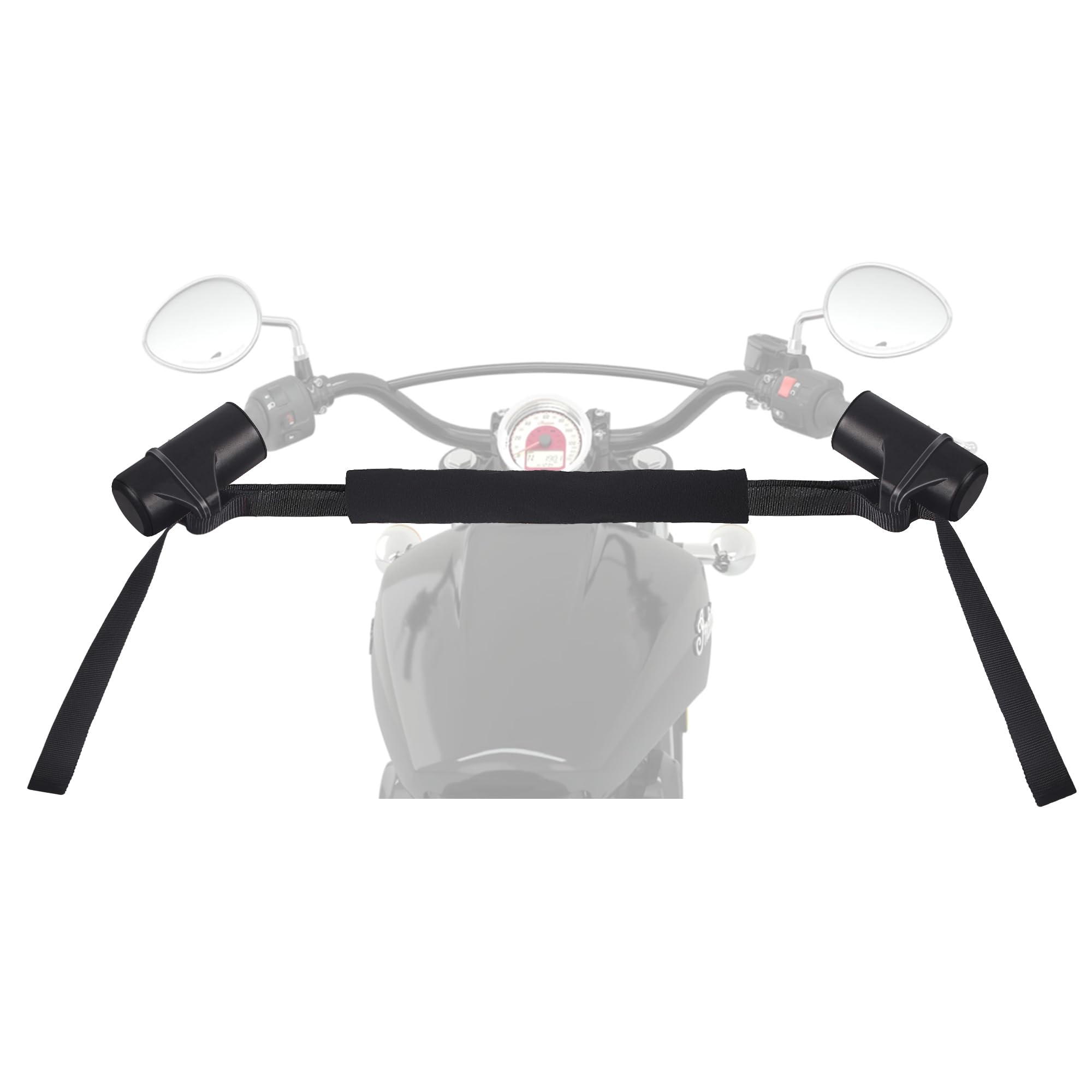 YaHees strap front view showing full length and padded loop benefit