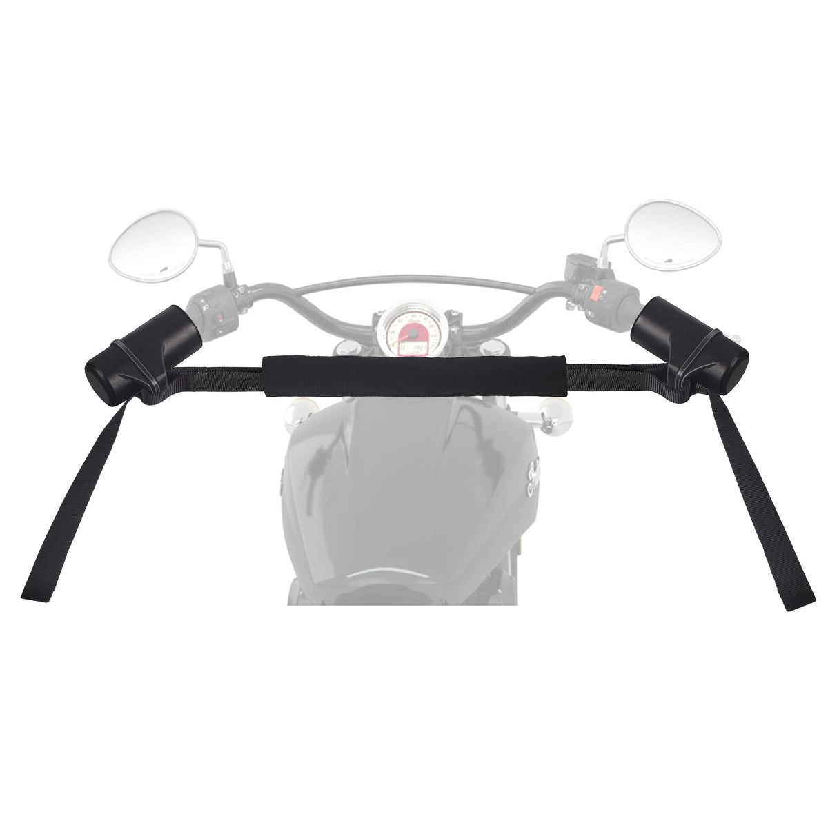 YaHees strap front view showing full length and padded loop benefit