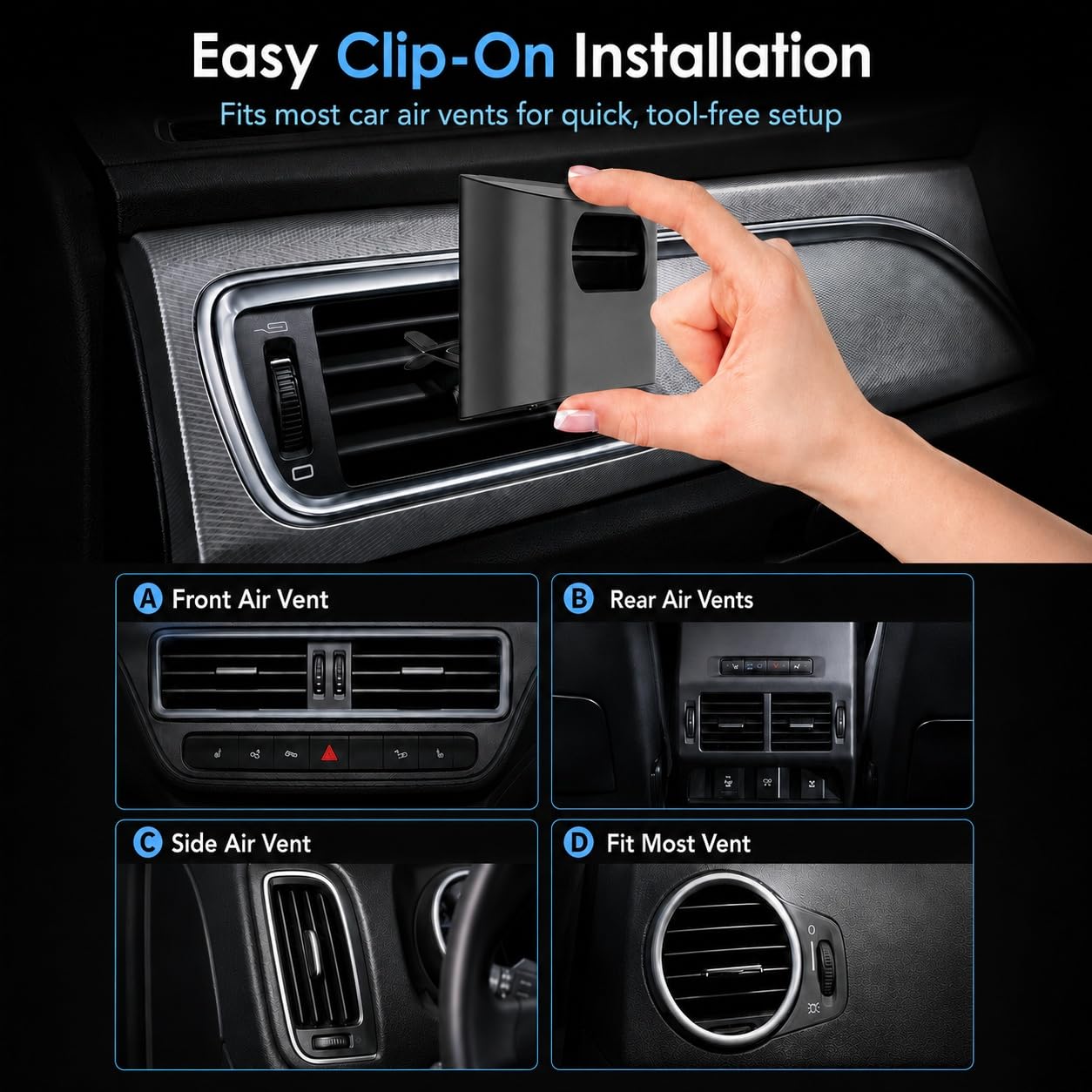 Yakry night mode dashboard glow demonstrating low-light visibility and calm cabin