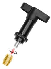 YALTIES T-handle installation tool close-up for comfortable controlled installs