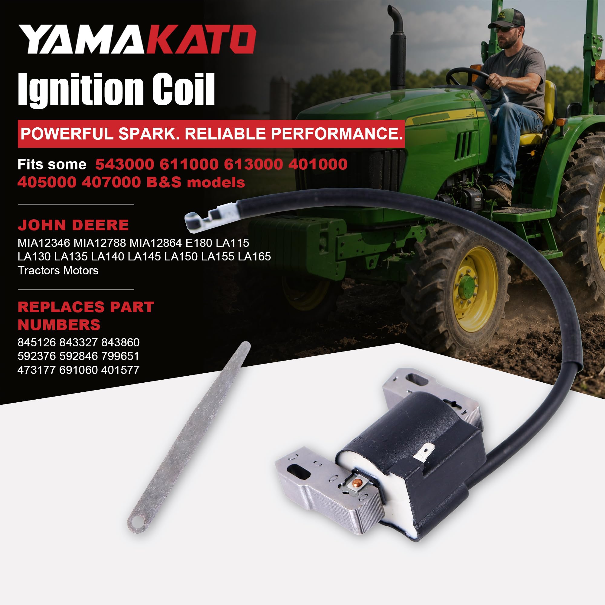 YAMAKATO coil against cylinder fins illustrating where minor filing can improve clearance
