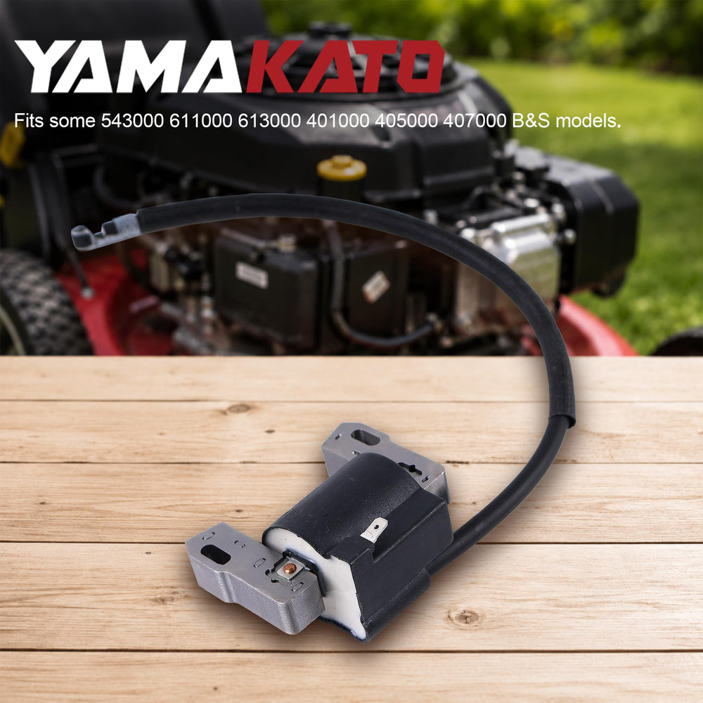 YAMAKATO coil installed under flywheel shroud demonstrating correct fit and routing