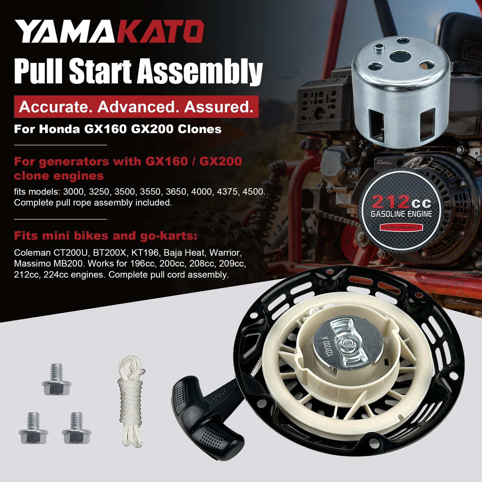 YAMAKATO mounted on a portable generator illustrating compatibility and restore function