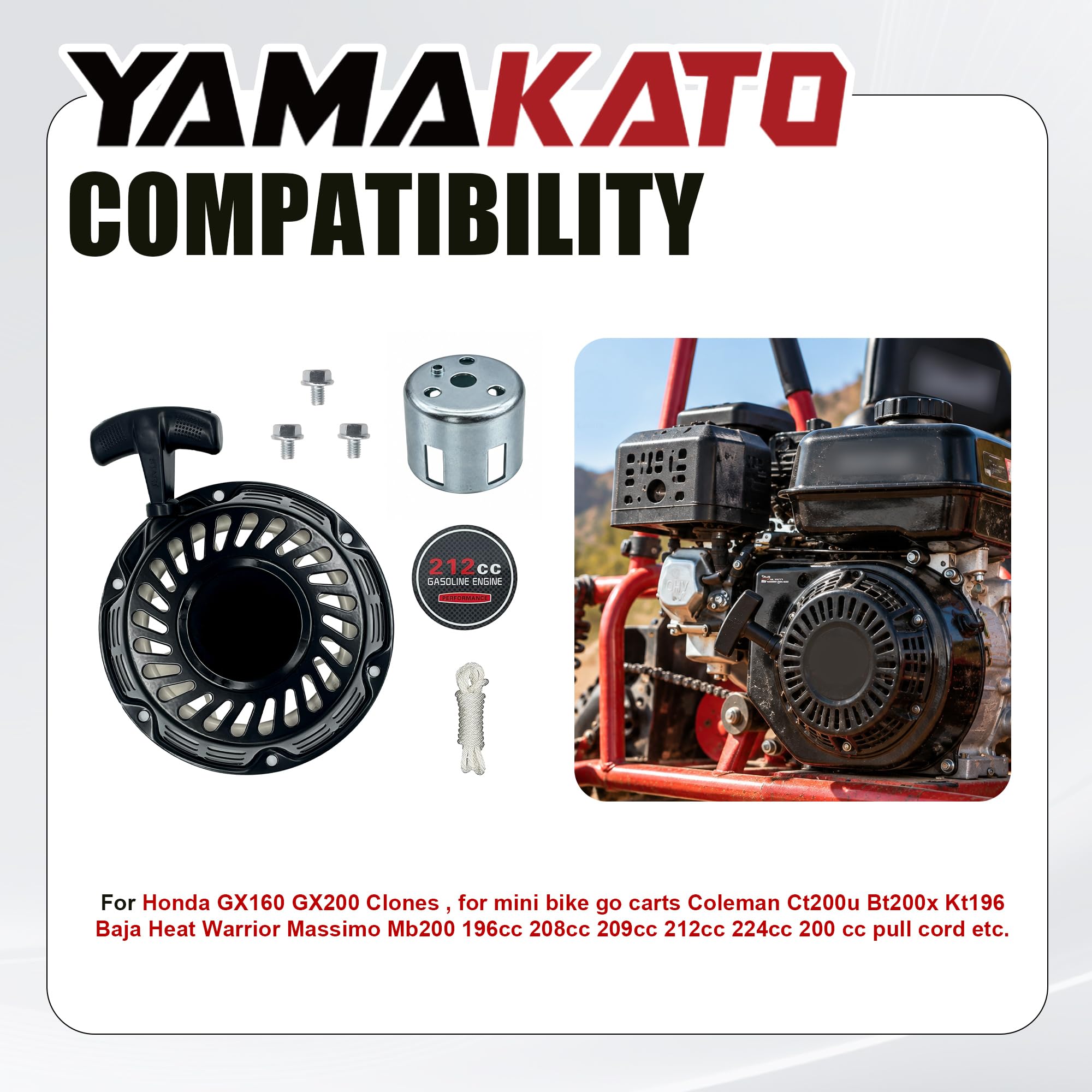 YAMAKATO iron pulley cup close-up highlighting durable construction and fit