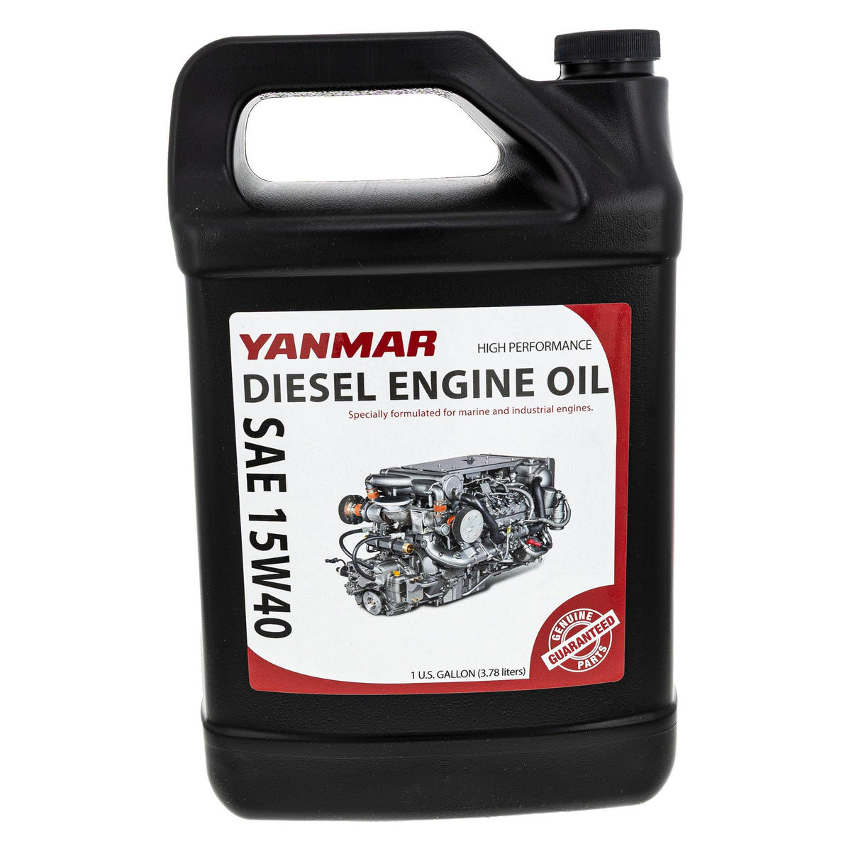 YANMAR 41540G front view of 1-gallon bottle showing branding and cap, clear identification benefit