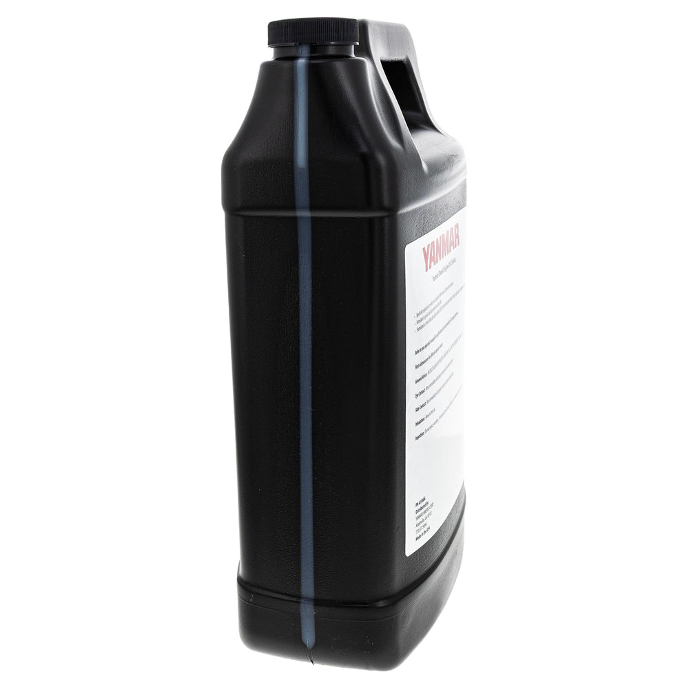 YANMAR oil bottle placed inside an engine bay near filter, convenient field service benefit