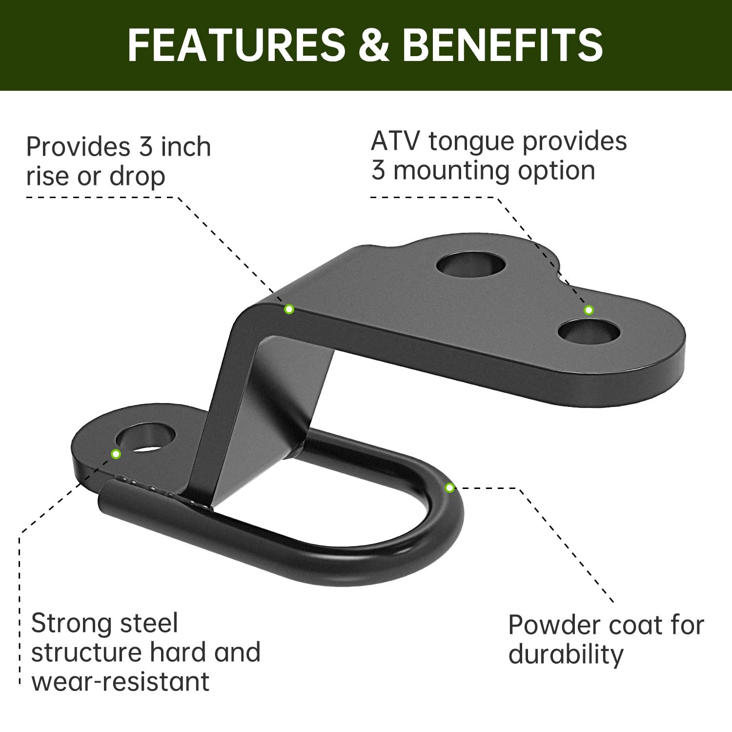 Yantuo side profile of adapter illustrating compact, strong steel construction