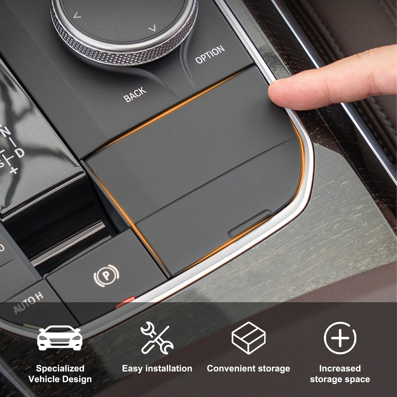 YAOBINID open flip-top compartment revealing organized storage benefit