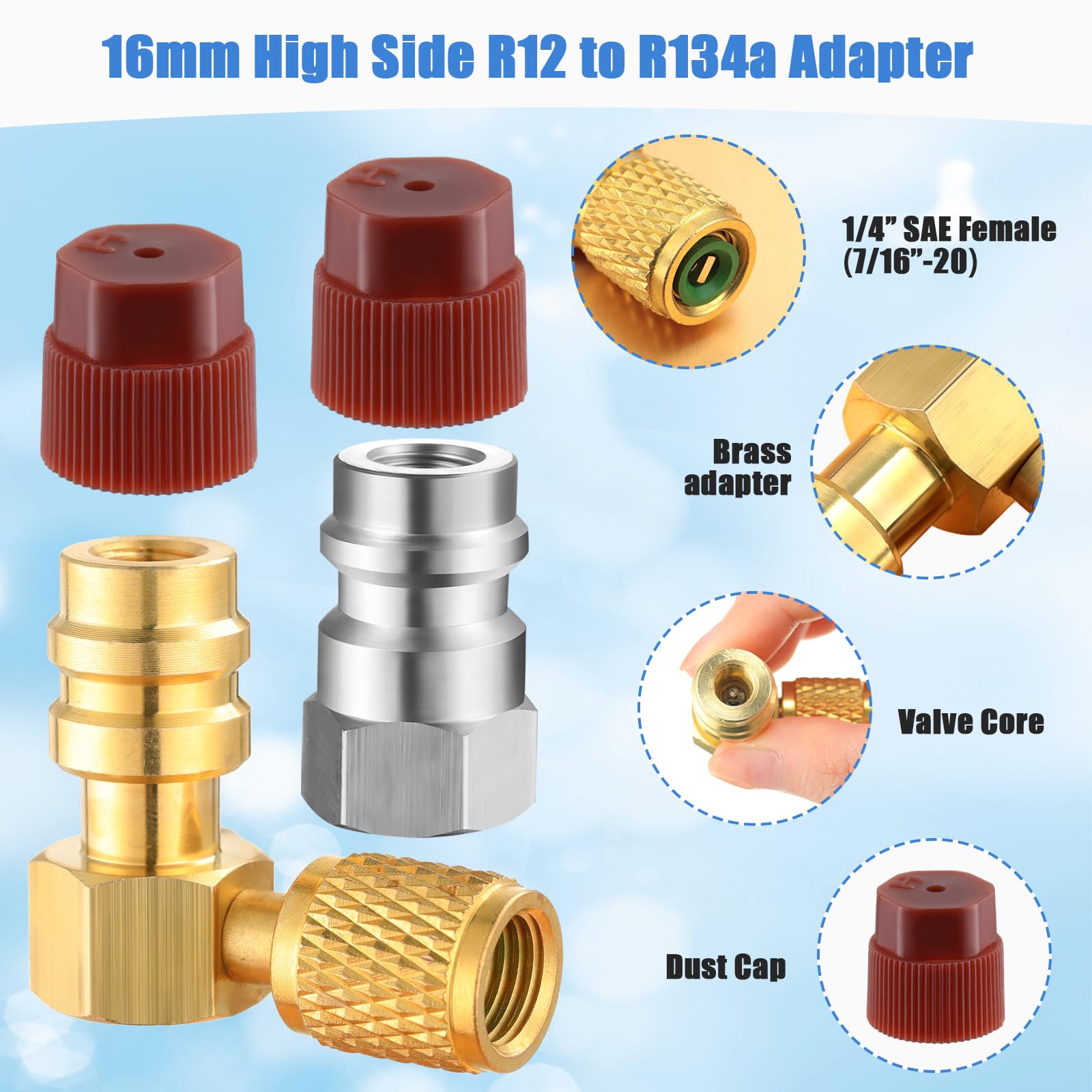 Yaocom 90° adapter angled view demonstrating space-saving installation benefit