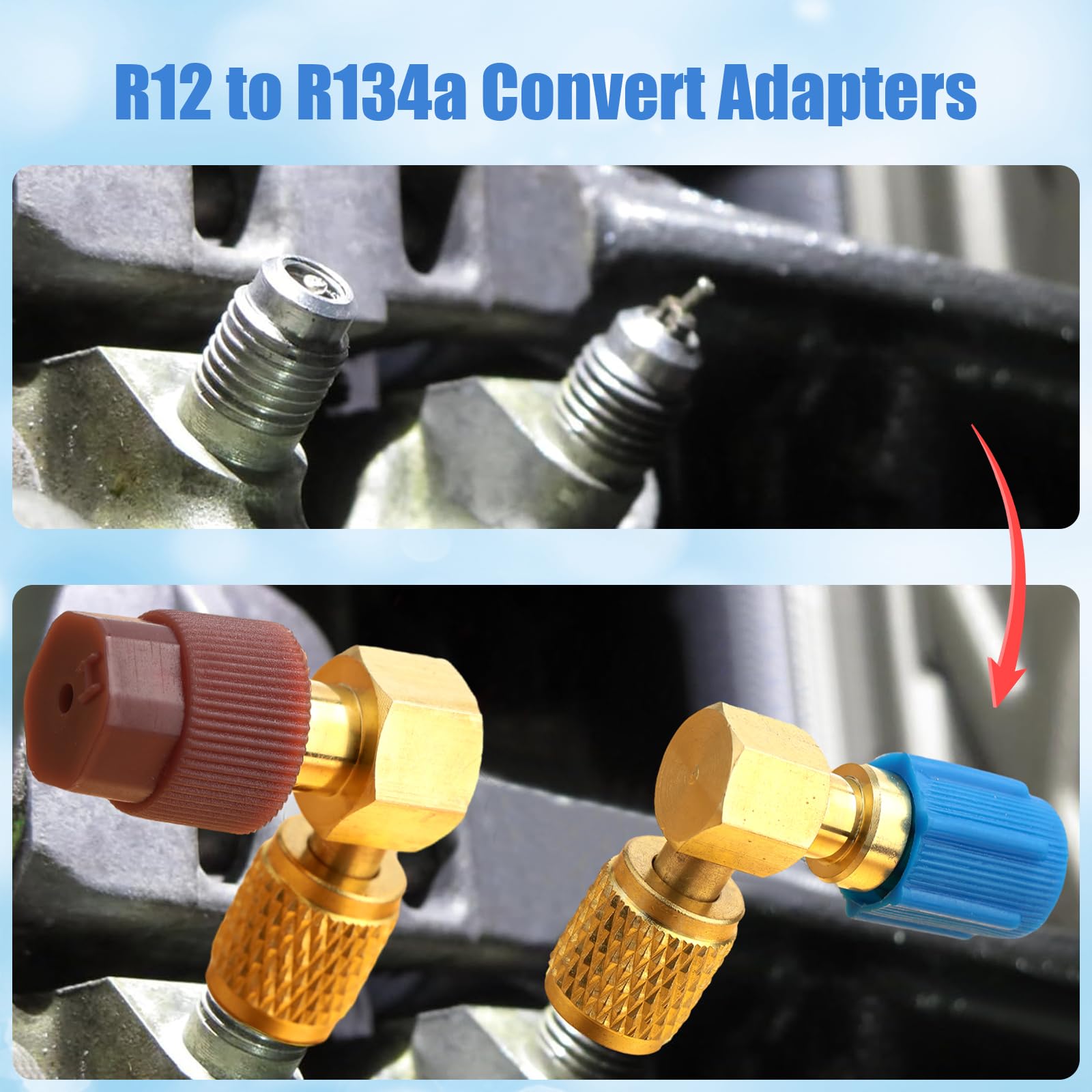 Yaocom adapters next to ruler showing length and size for correct fit confirmation