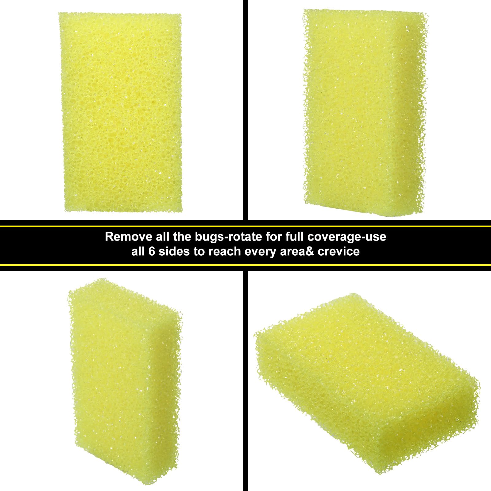 Yaomiao sponge placed with car-care kit showing compatibility with detailing supplies
