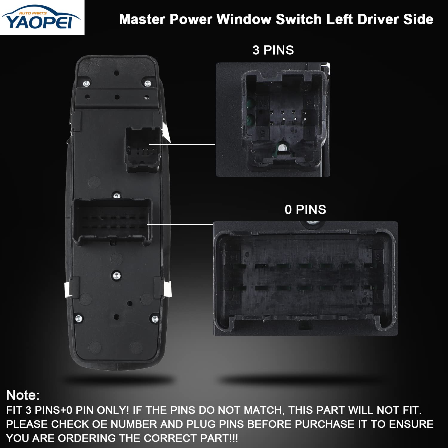 YAOPEI blue illumination demo of switch ensuring night-time visibility