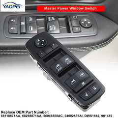 YAOPEI side profile of switch showing mounting tabs for simple replacement
