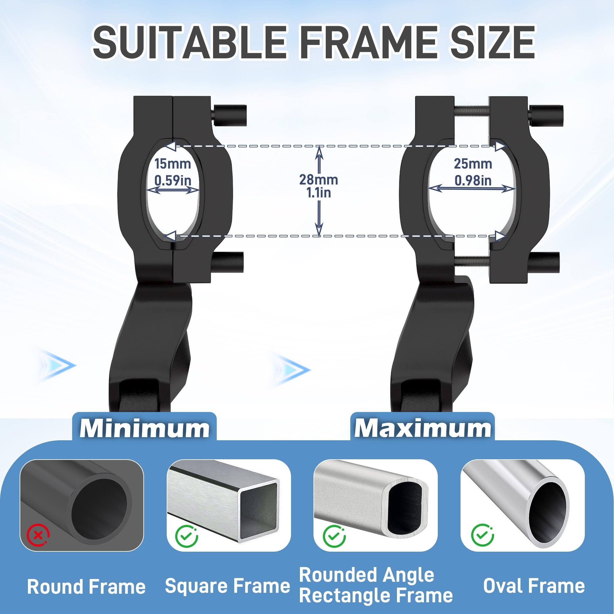 YarYebe silicone pad detail protecting frame paint and reducing scratches