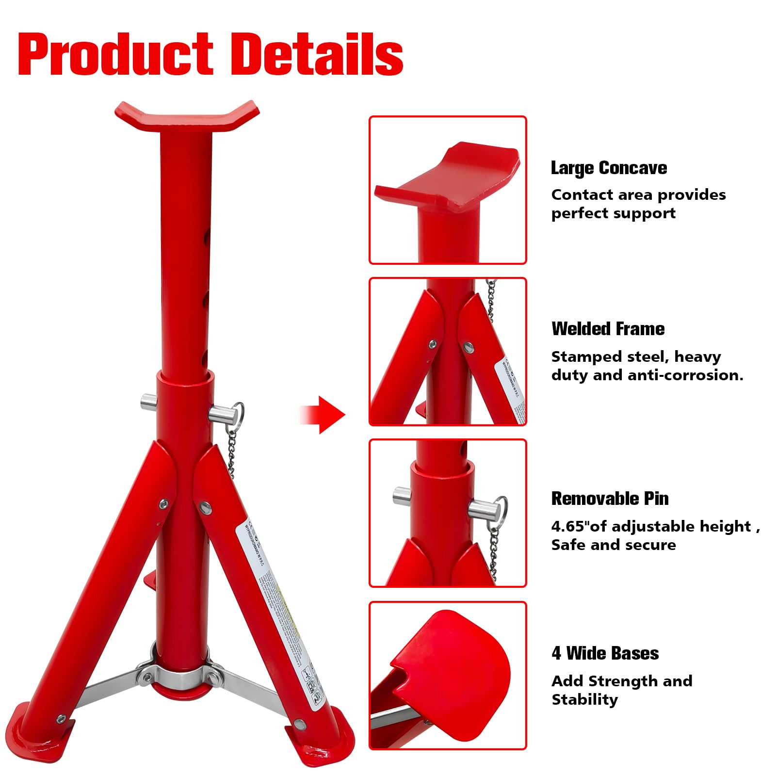 YATOINTO folded jack stand compact storage for easy transport