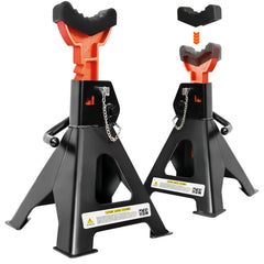 YATOINTO front view pair of jack stands showing sturdy construction and stability