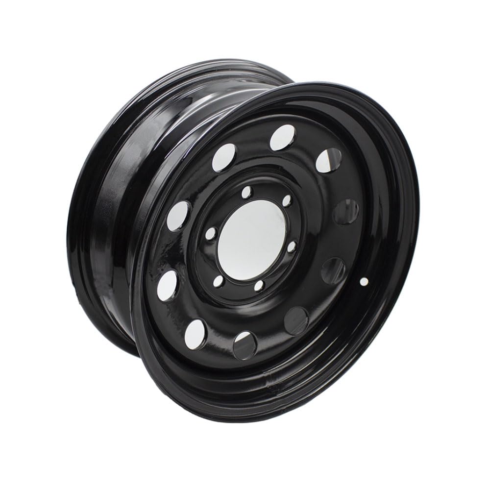 YDDVEHI front view of 16x6 trailer rim showing solid build and easy replacement