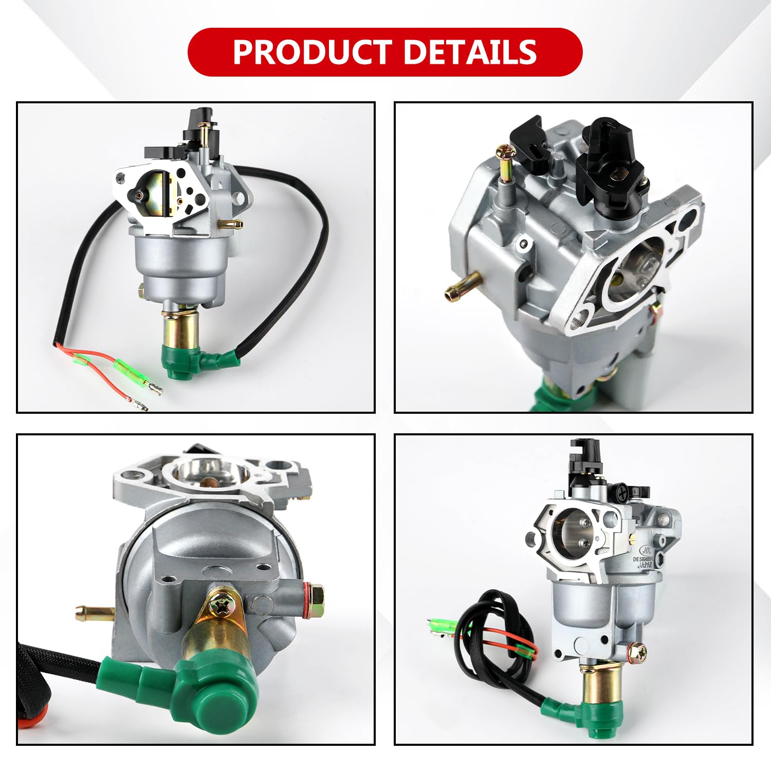 YDO carburetor fuel inlet detail demonstrating durable fuel connection