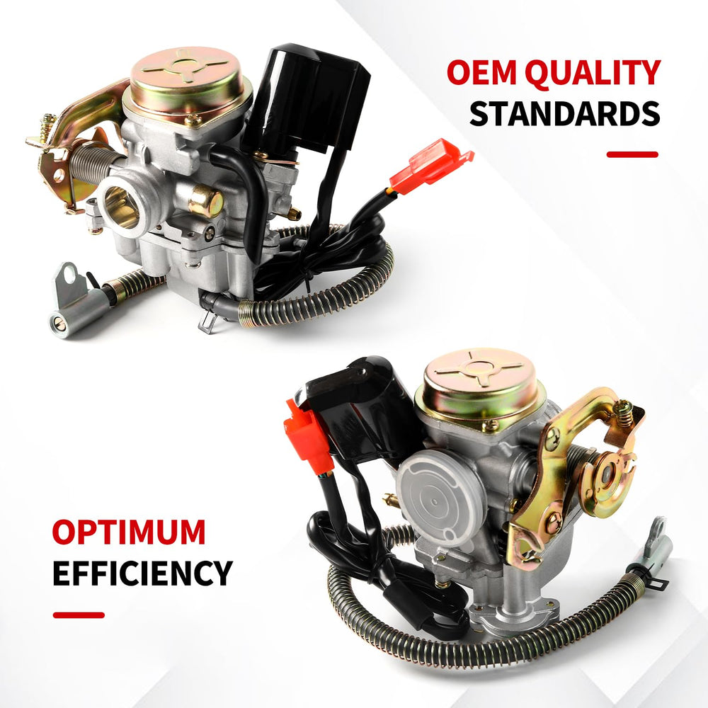 YDO carburetor installed on scooter engine restoring performance