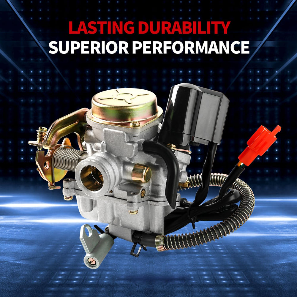 YDO carburetor size comparison with ruler for correct fit confirmation