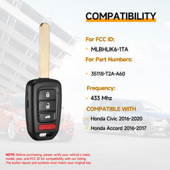 YDTHTLAH back label close-up showing FCC ID and compatibility benefit