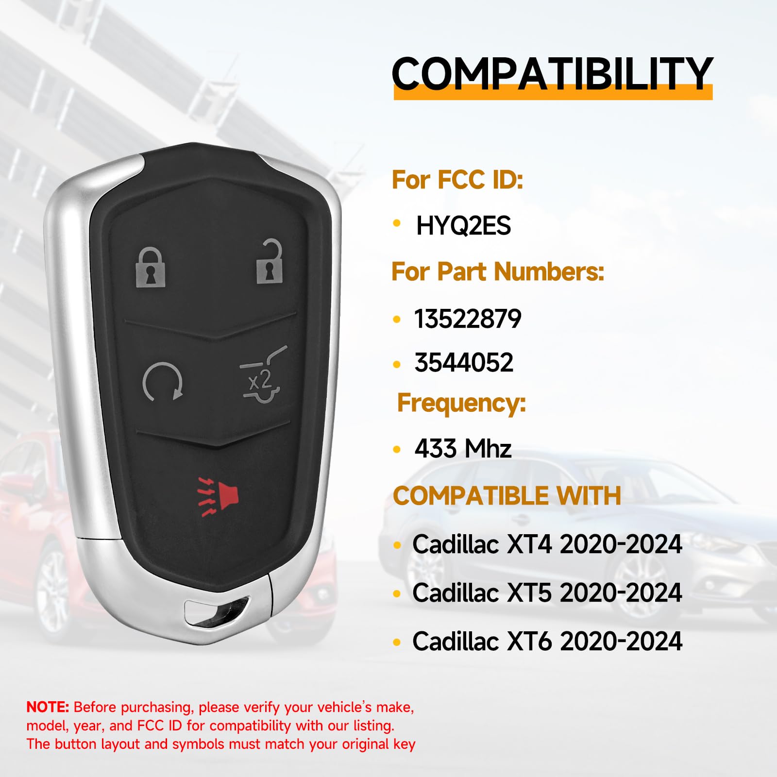YDTHTLAH rear label close-up showing FCC ID and part information, aids verification