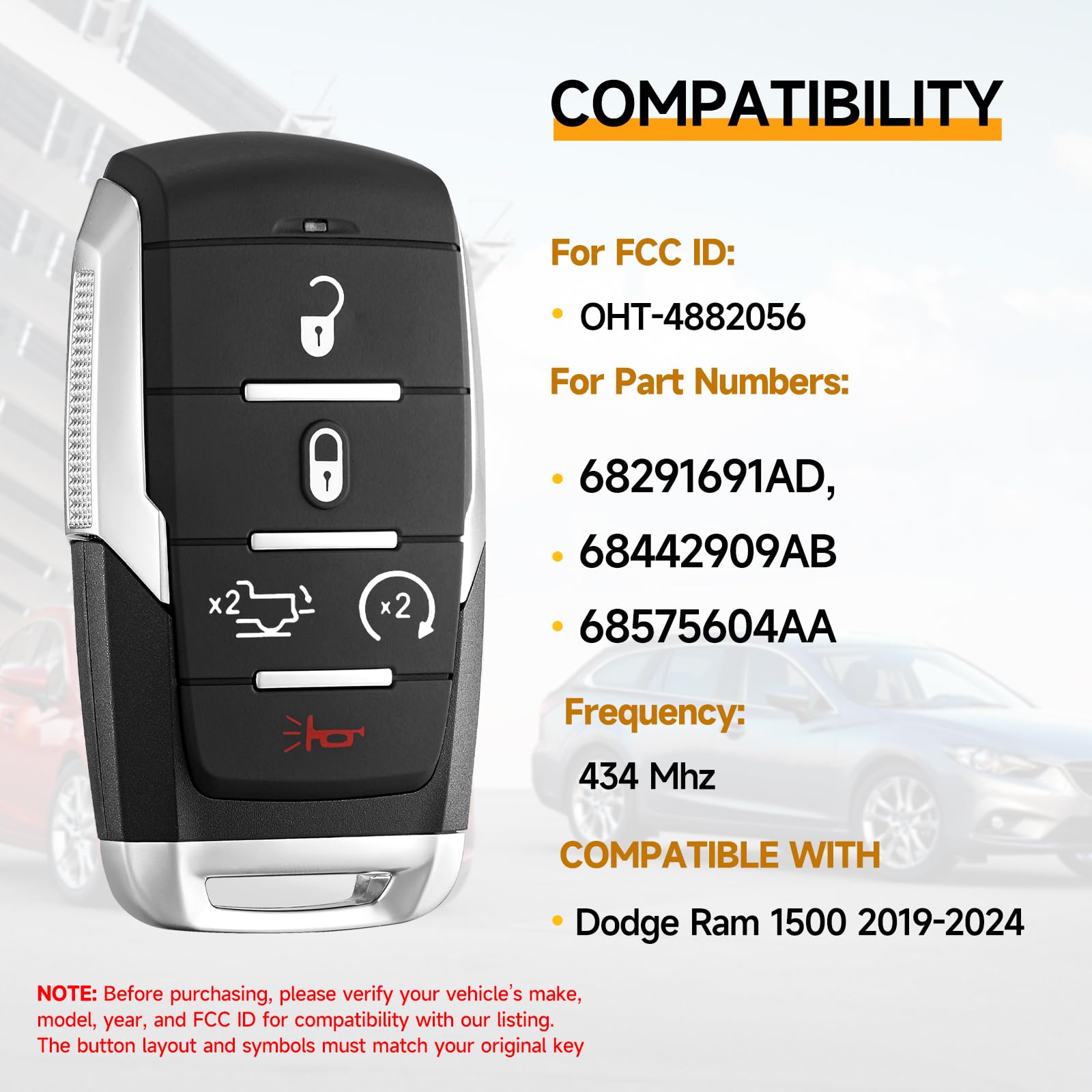 YDTHTLAH backside label with FCC ID and part numbers — confirms compatibility