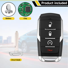 YDTHTLAH key fob held in hand to show size and ergonomic design for convenience