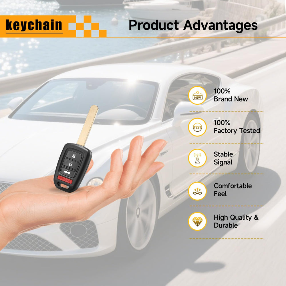 YDTHTLAH key fob in hand showing compact size and ergonomic benefit