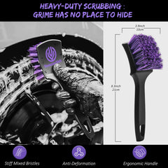 YeewayVeh small firm tire brush showing long handle to reach deep grooves effectively
