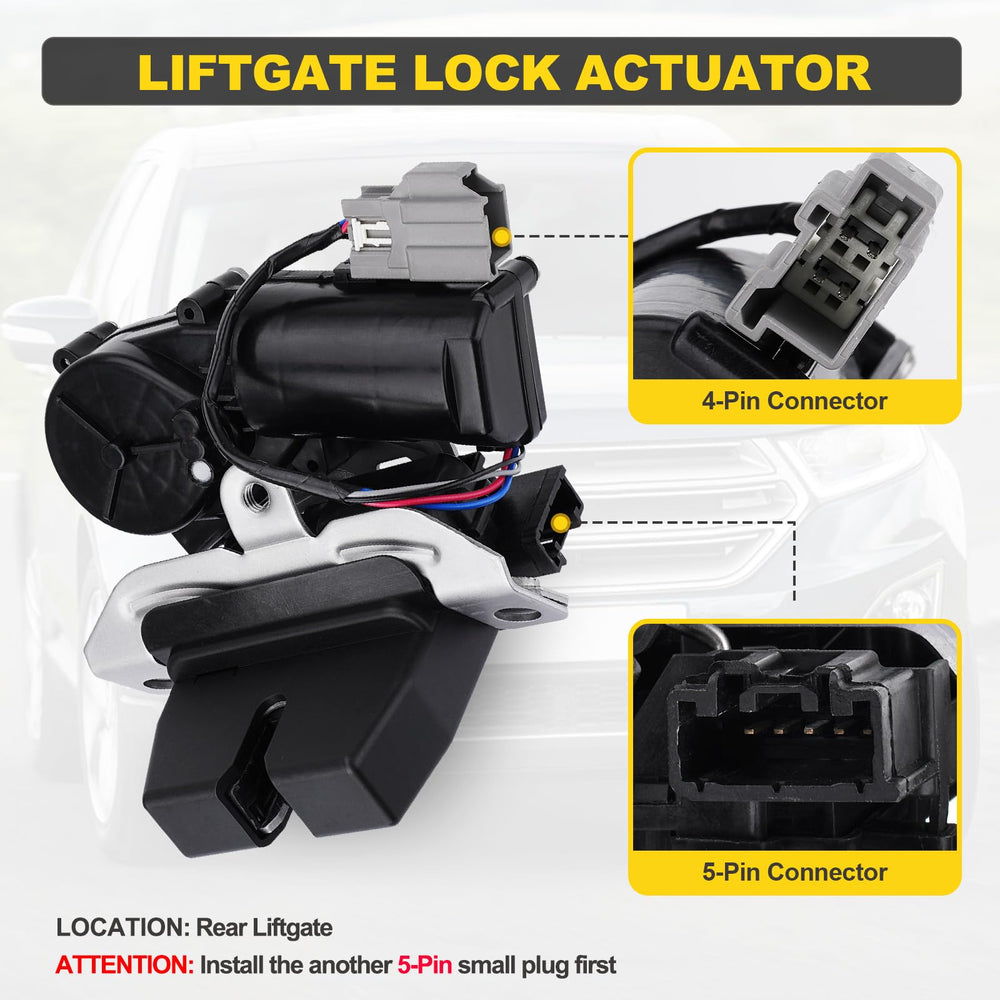 YEHERIT actuator installed in tailgate illustrating straightforward swap
