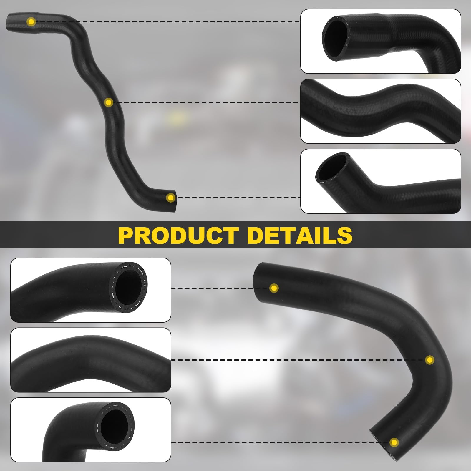 YEHERIT labeled hoses with OEM numbers showing identification and straightforward selection