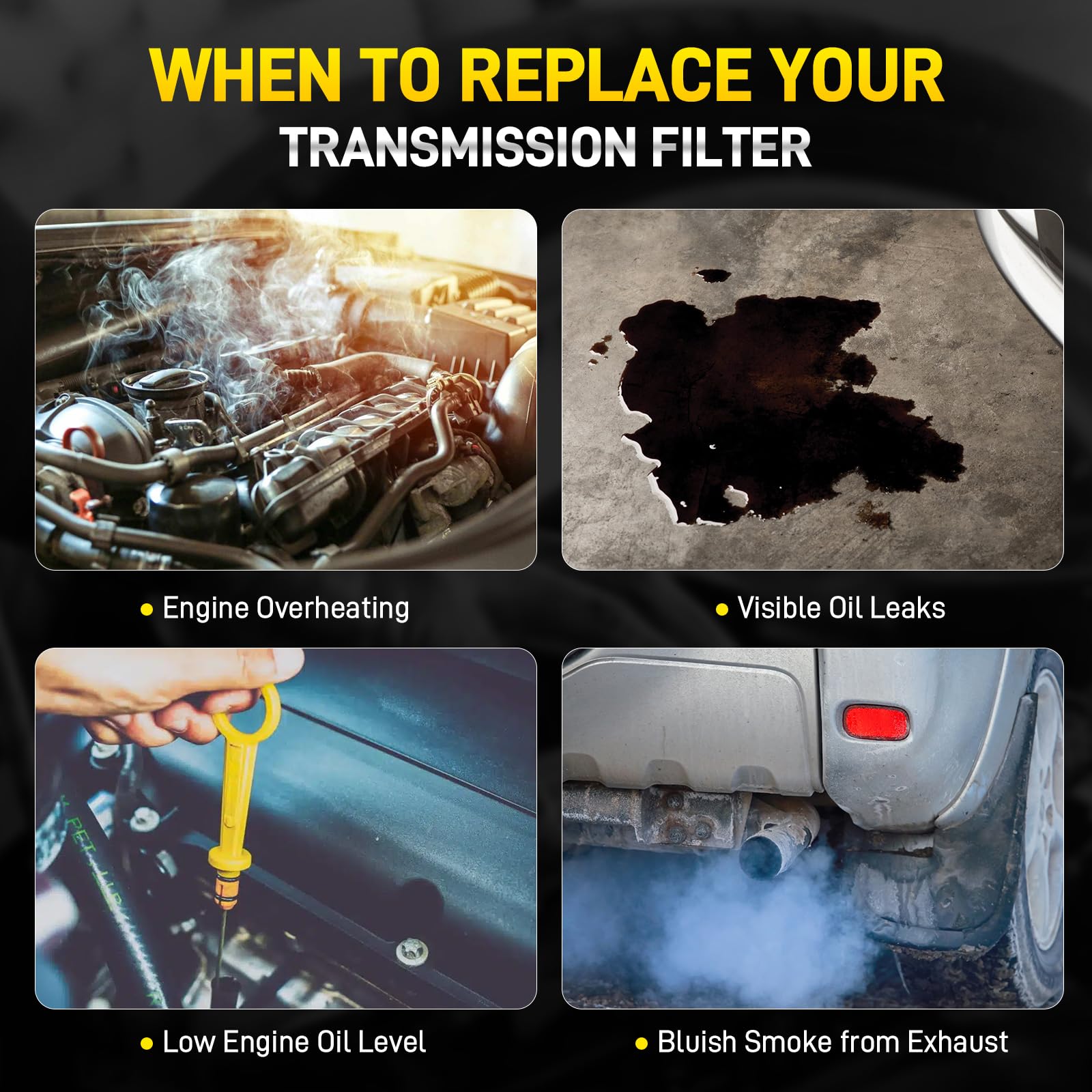 YEHERIT kit in a garage lifestyle shot showing readiness for routine CVT maintenance