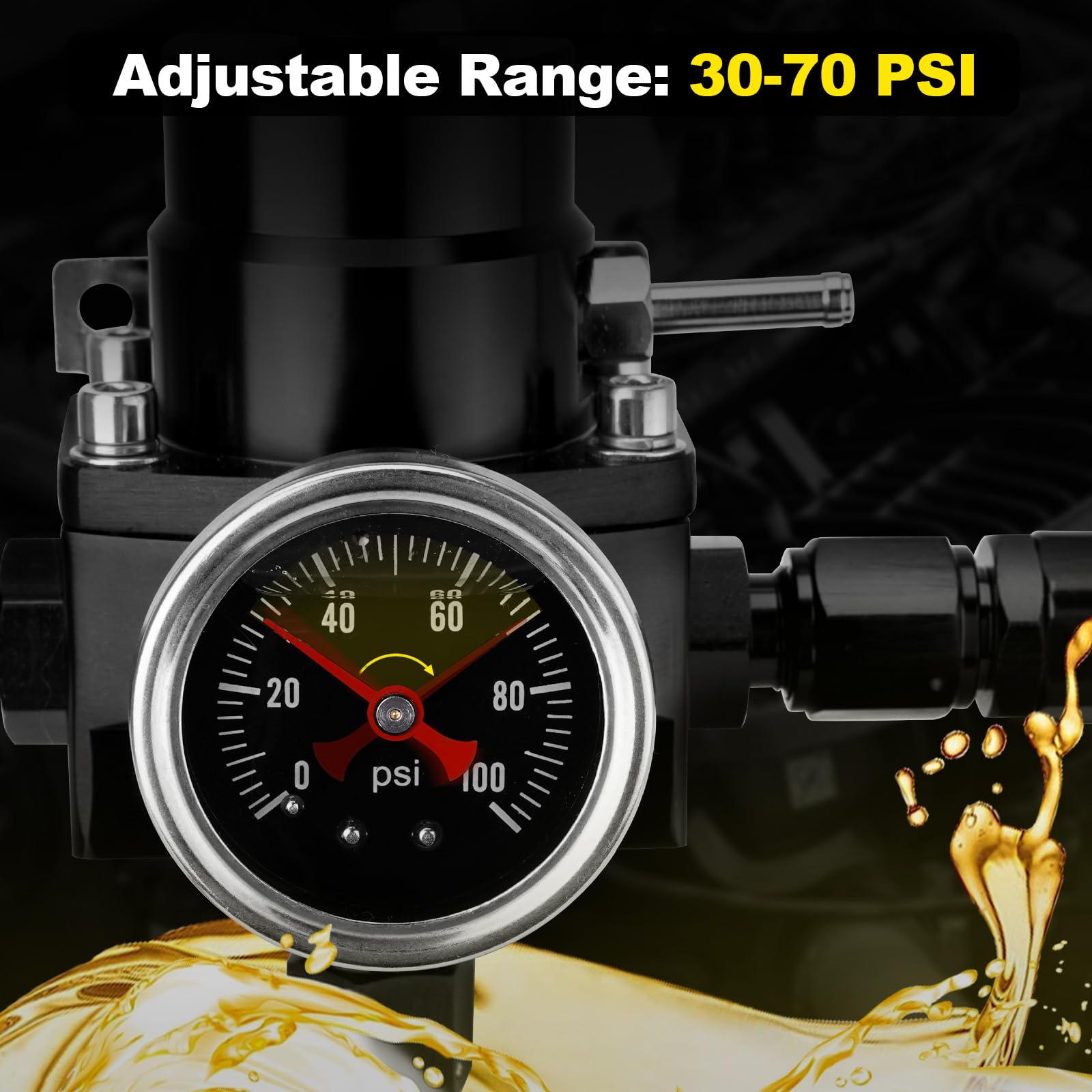 YEHERIT regulator installed in engine bay showing durable mounting and tidy return routing