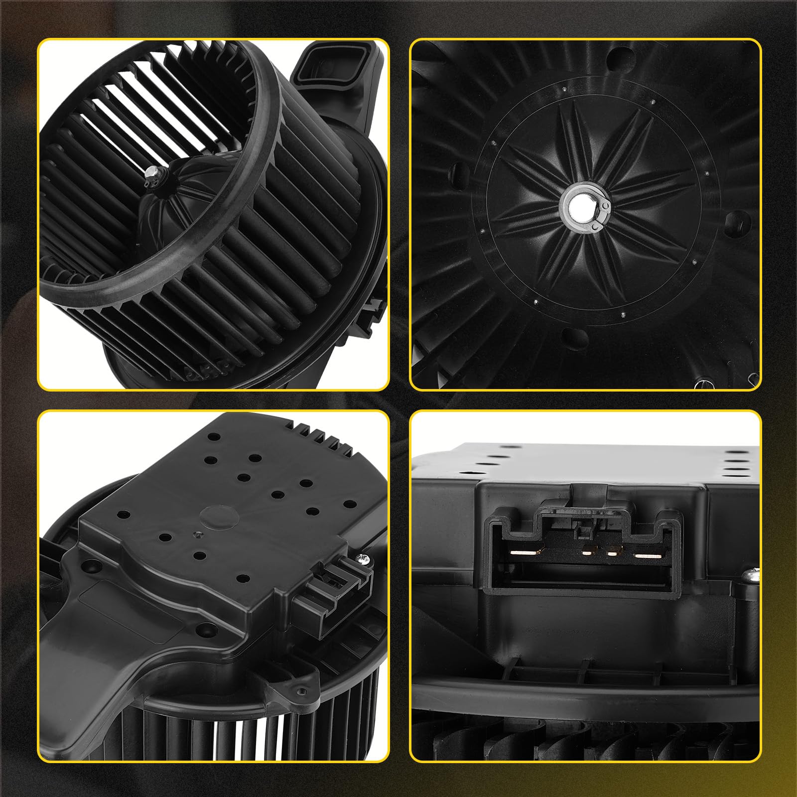 YEHERIT blower motor installed in truck cab demonstrating direct-fit replacement benefit