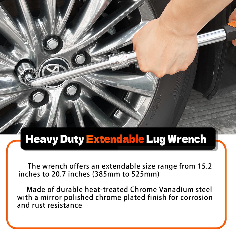 YEKEPRO telescoping handle extended demonstrating increased leverage advantage