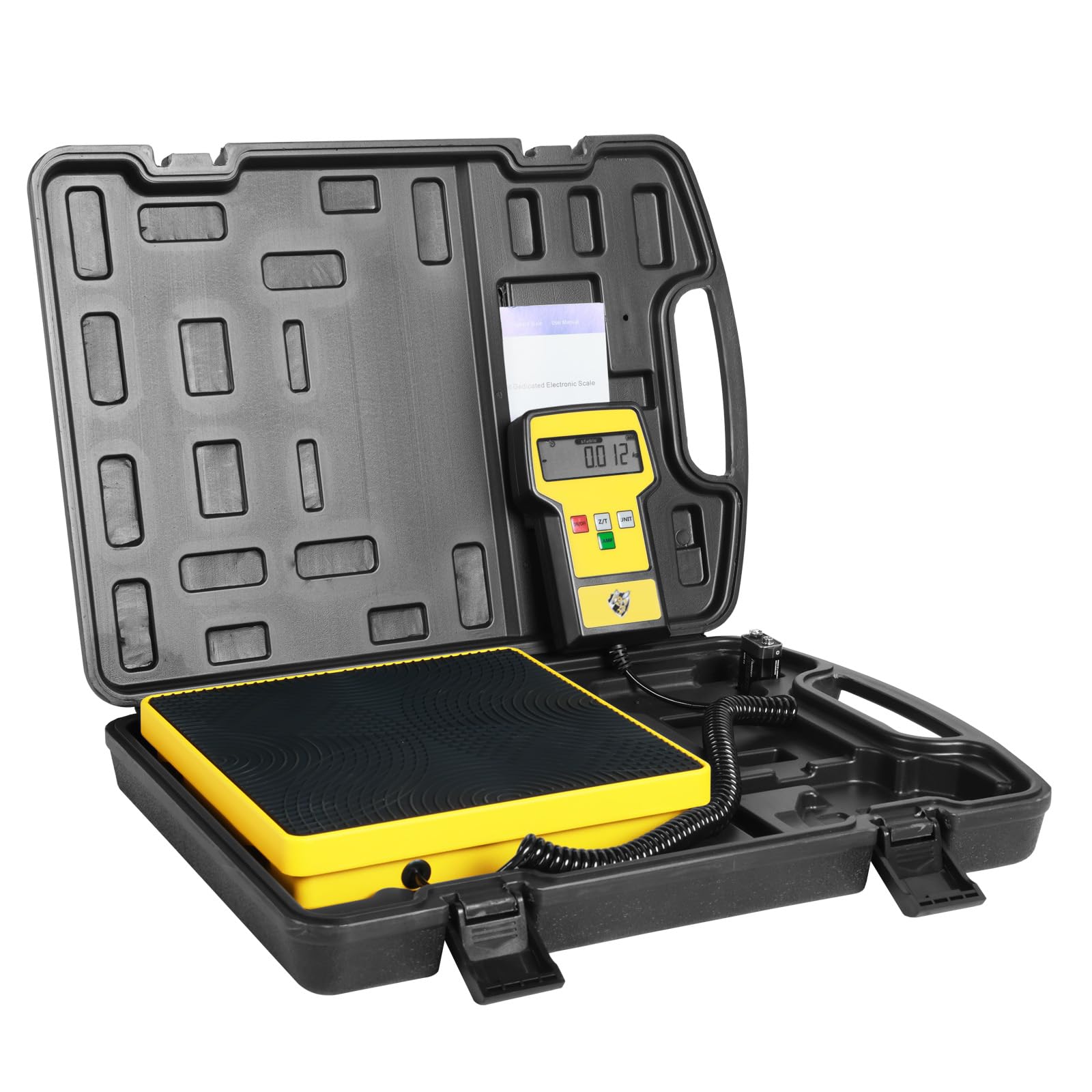 YELLOW JACKET front view showing scale and remote for fast readings