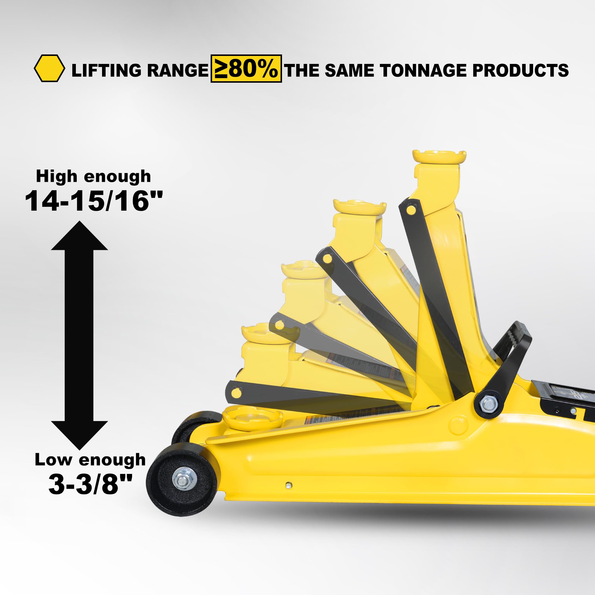 YELLOW JACKET saddle close-up showing secure contact point for safe lifts