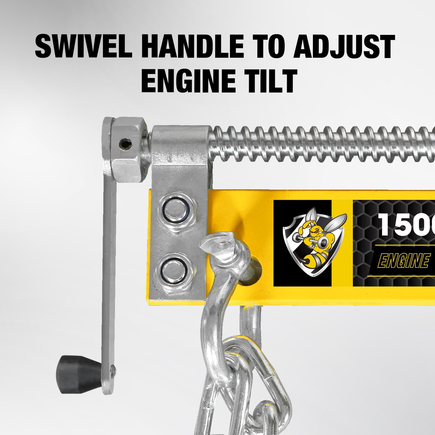 YELLOW JACKET side profile showing powder-coated steel finish resisting corrosion