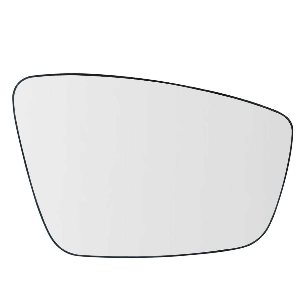 Yeparie front view of passenger side mirror glass showing ready-to-install fit