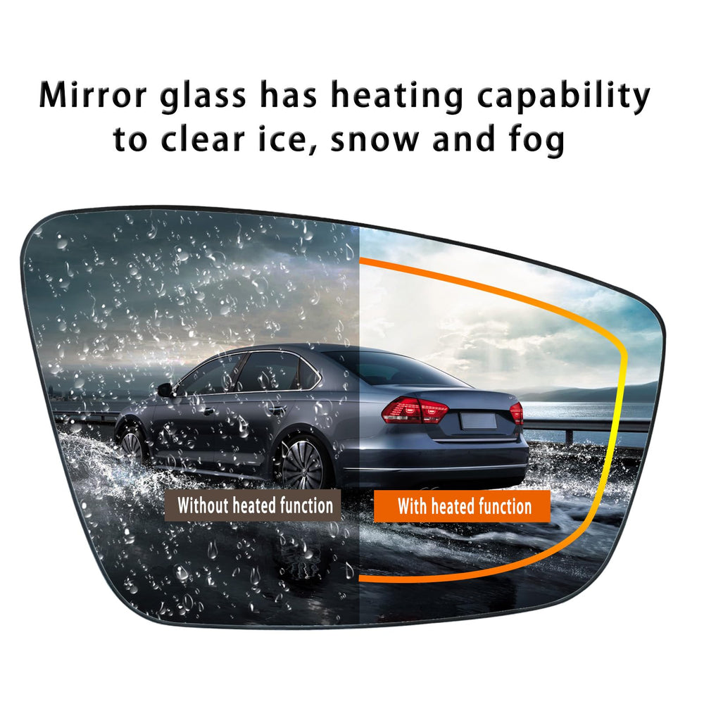 Yeparie mirror glass beside ruler showing correct size for easy replacement