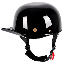 Yesmotor front view of helmet cap showing retro profile and street-ready look