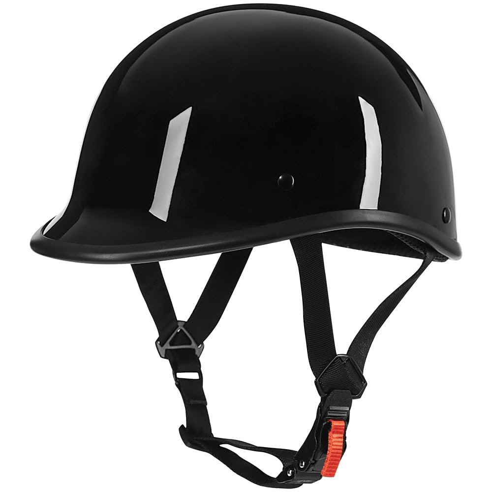 Yesmotor front view helmet showing vintage look and street-ready protection