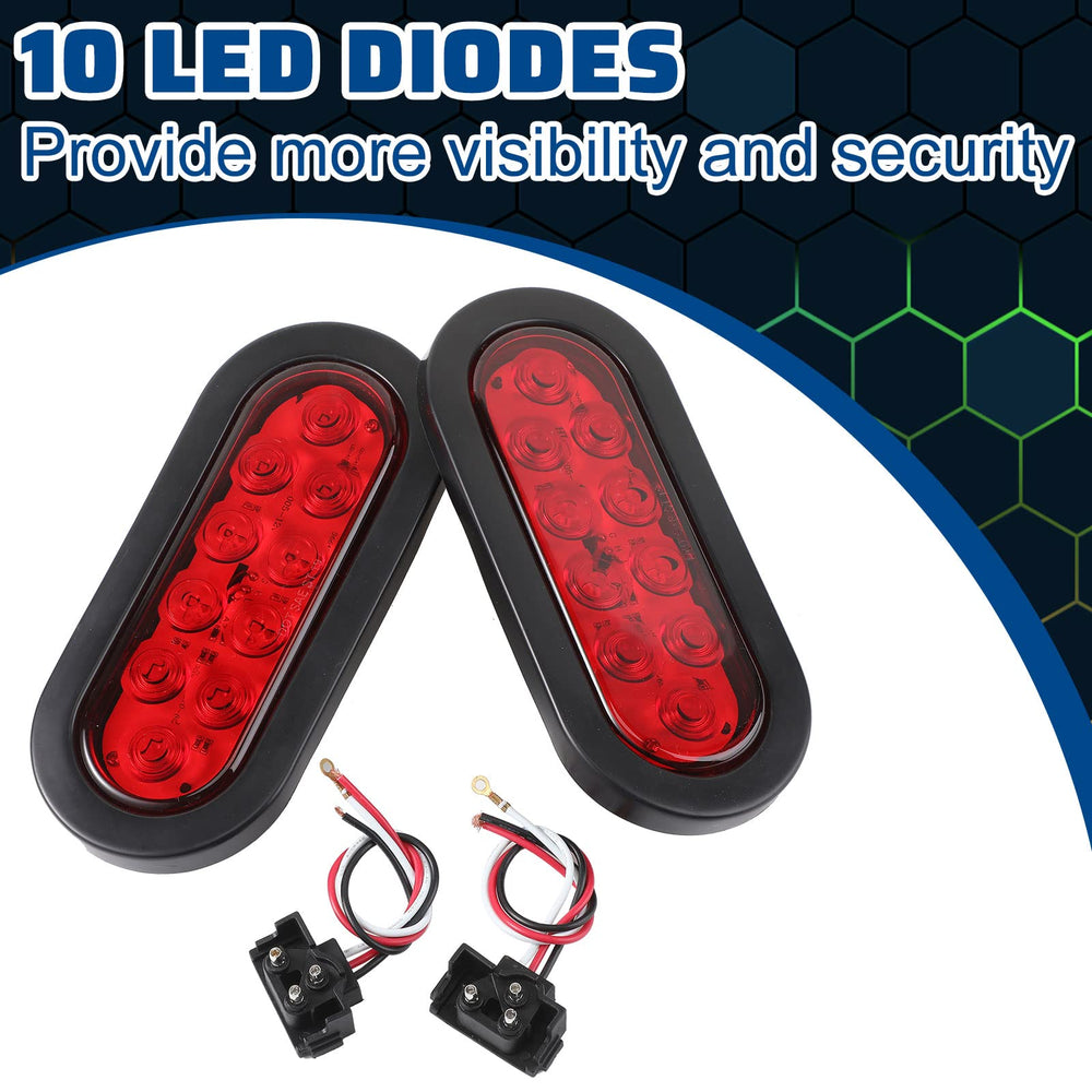 Yexiya installed on a trailer demonstrating bright, visible brake and tail lighting