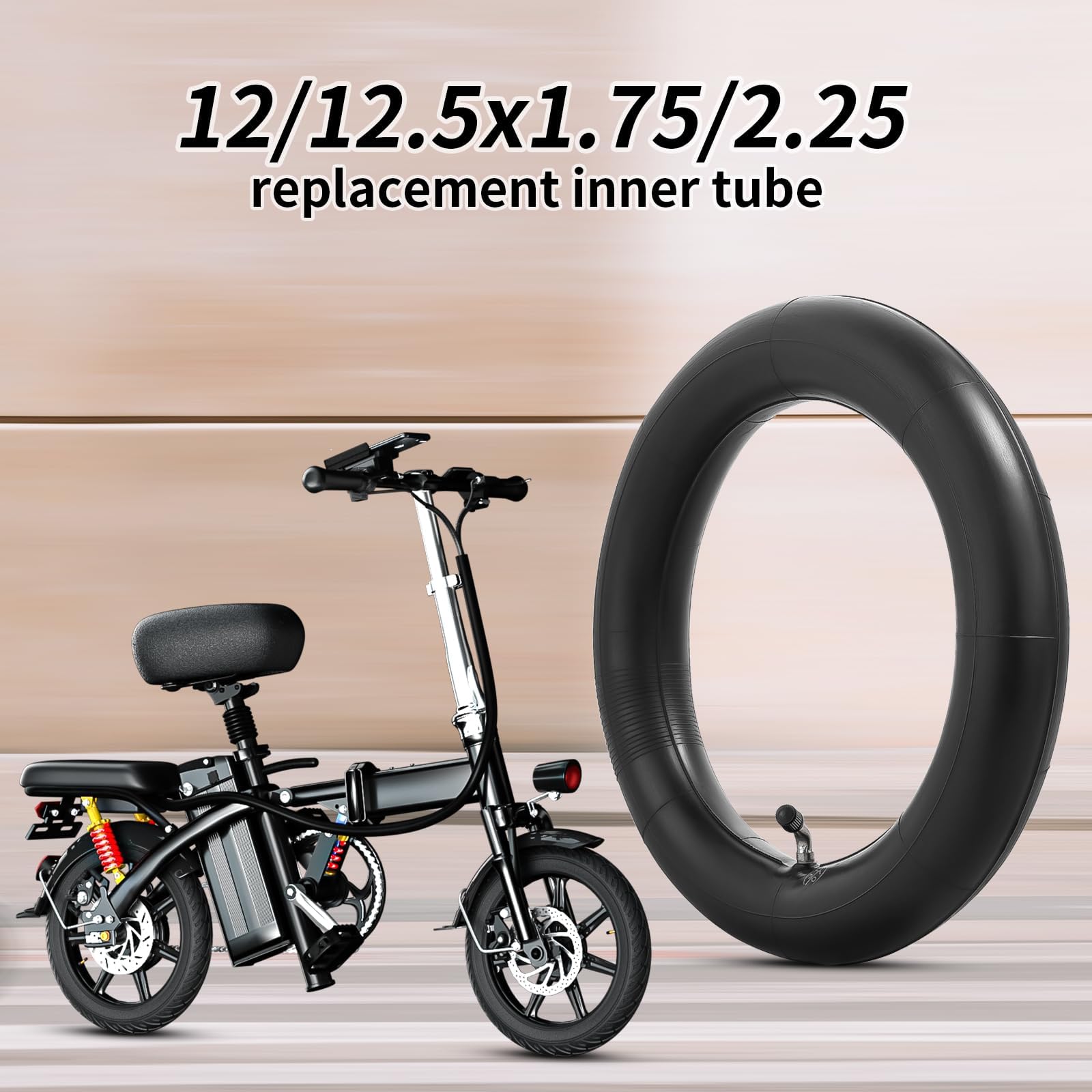 YeYouC inner tube installed on a scooter wheel illustrating straightforward replacement benefit
