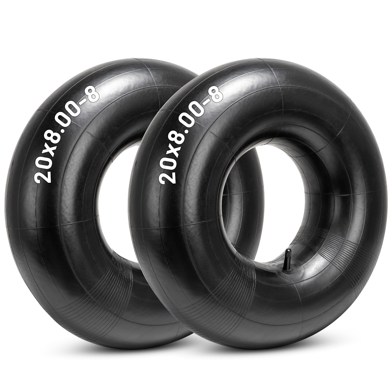 YeYouC inner tube front view showing TR13 valve and robust rubber, durable replacement