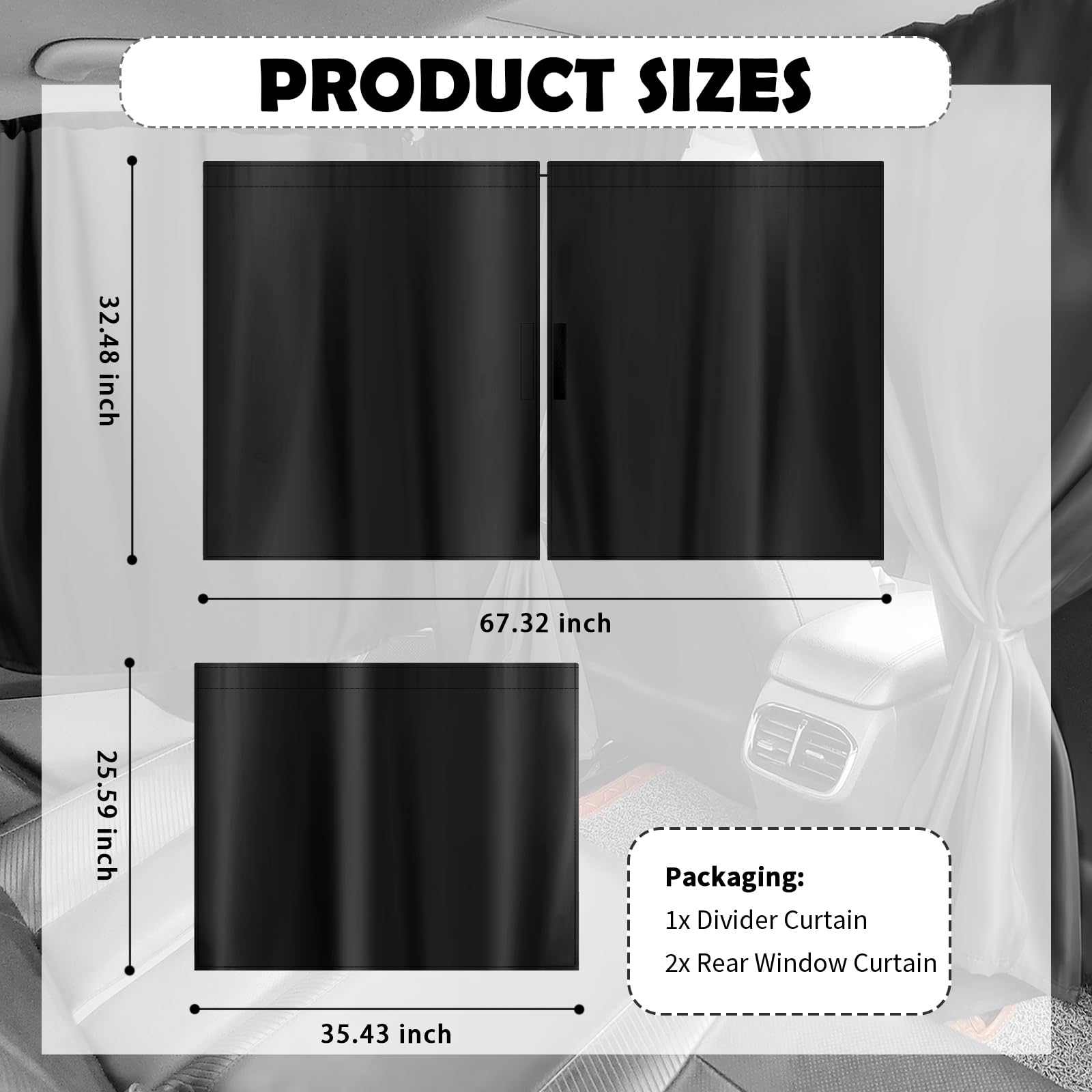 YGDMD divider curtain close-up showing heavy stitch and durable finish for privacy